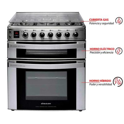 Cocina a gas Sindelen CH-770DHIN 5 quemadores