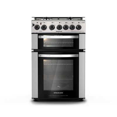 Sindelen CH-660DHIN Híbrida 4 Quemadores Doble Horno
