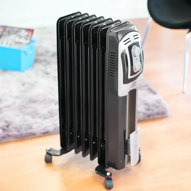 Estufa Oleoeléctrica 1500W con Termostato y Ruedas