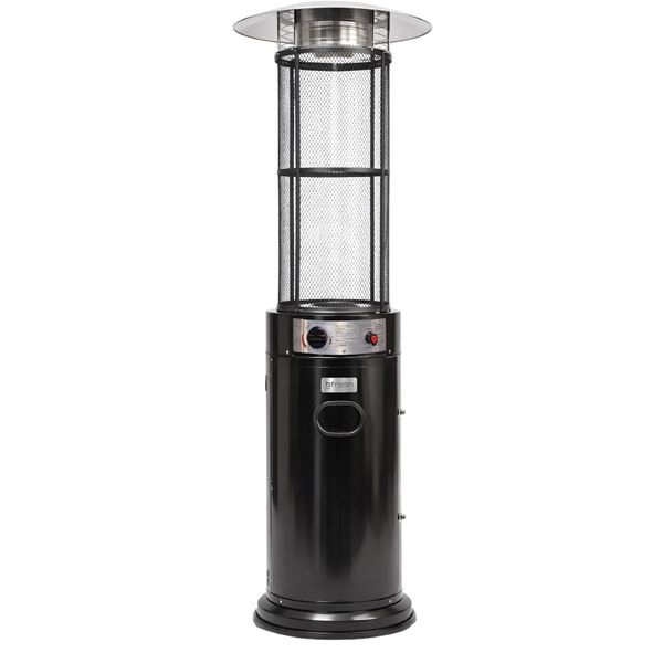 Estufa Patio Exterior Cilíndrica A Gas 12kw Negra Bfresh
