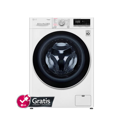 LAVADORA CARGA FRONTAL LG WM12WVC4S6 12KG BLANCO