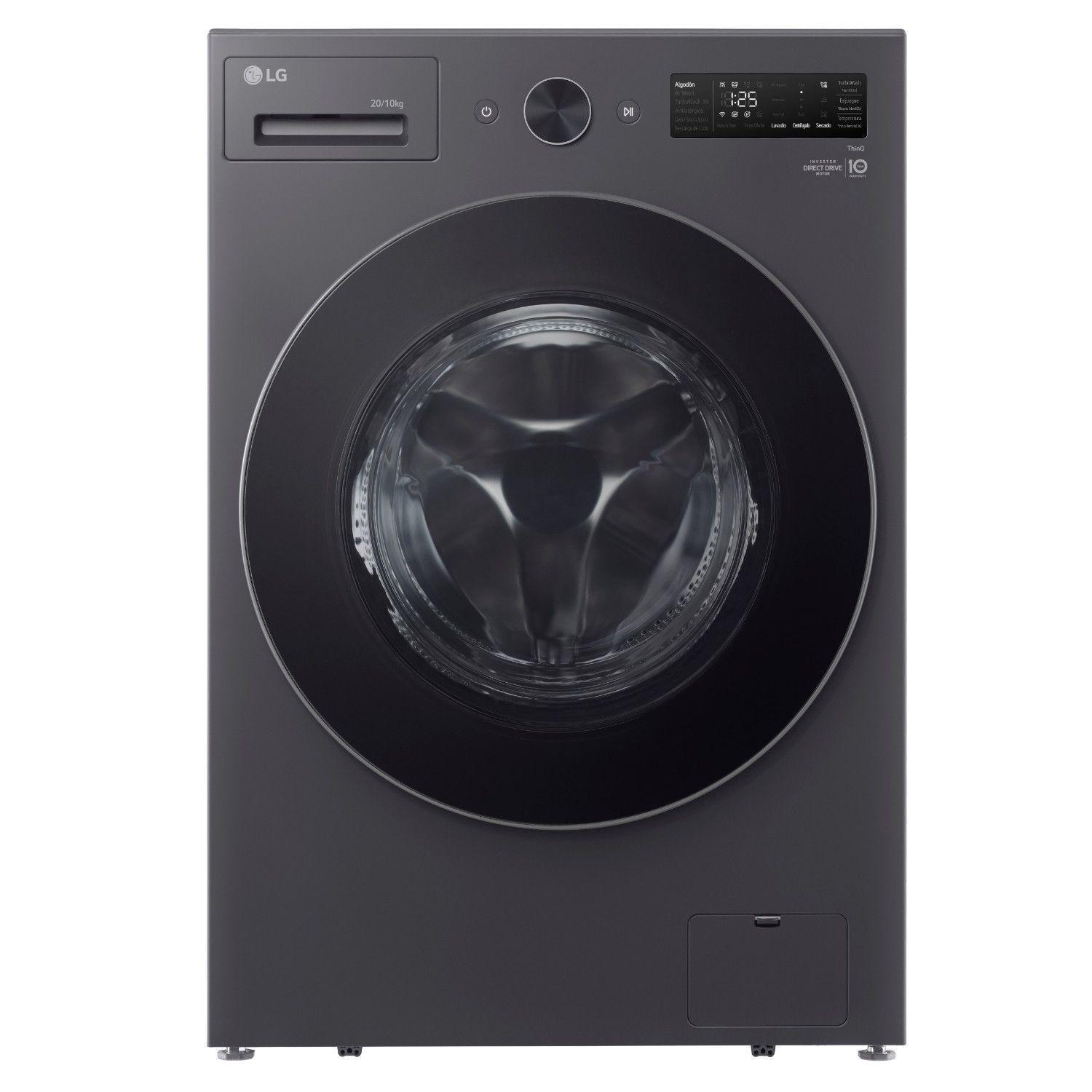 Lavadora Carga Frontal 20kg WM20EGNTSPG LG
