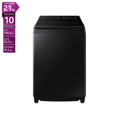 Lavadora Samsung carga superior 21 kg WA80F21S8BZS