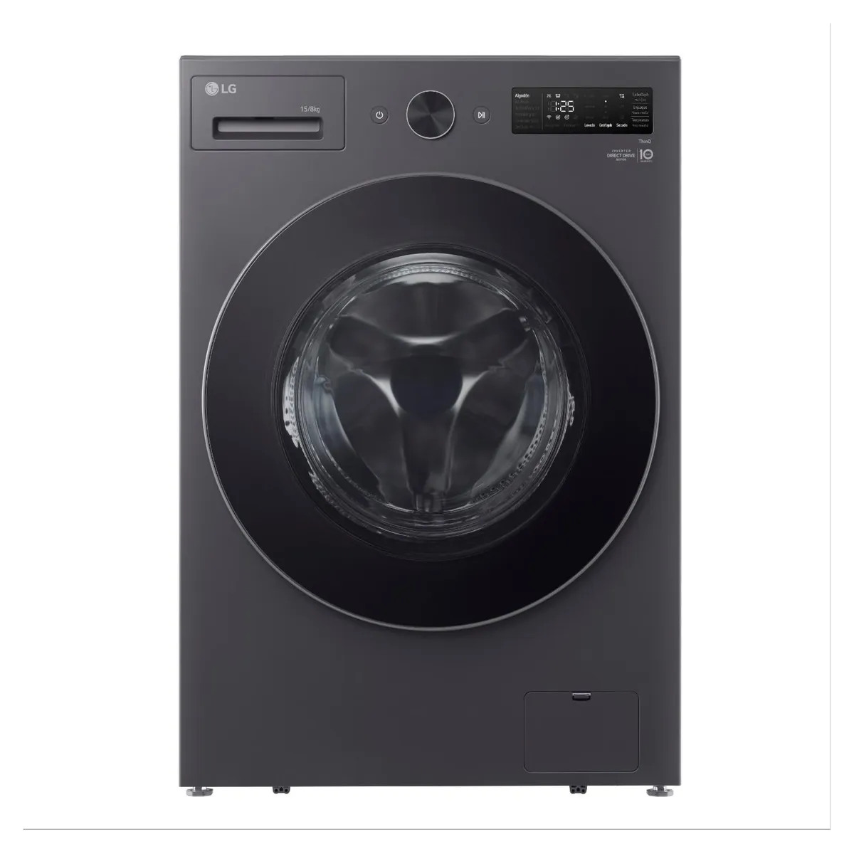 Lavadora Secadora LG Wd15Egntspg 15Kg 8Kg Grafito