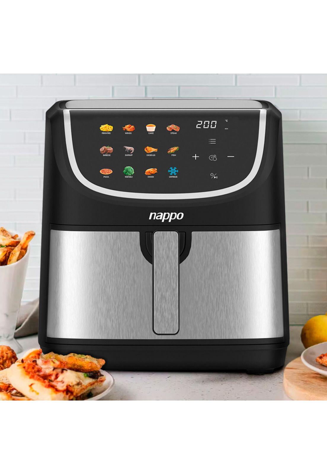 Nappo Freidora de Aire Nappo Digital 8 Litros 1800W Pantalla Touch