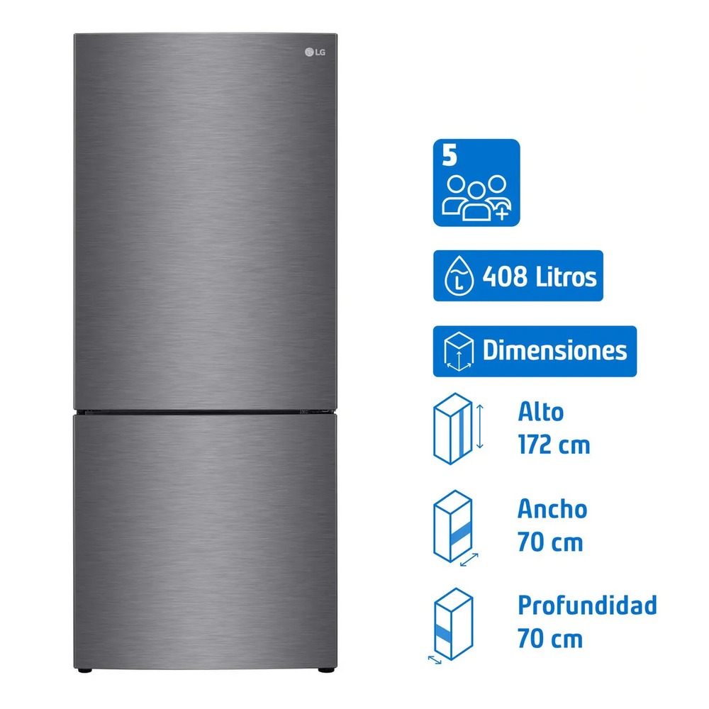 Refrigerador No Frost Bottom Freezer 421Litros GB40BPG Door Cooling
