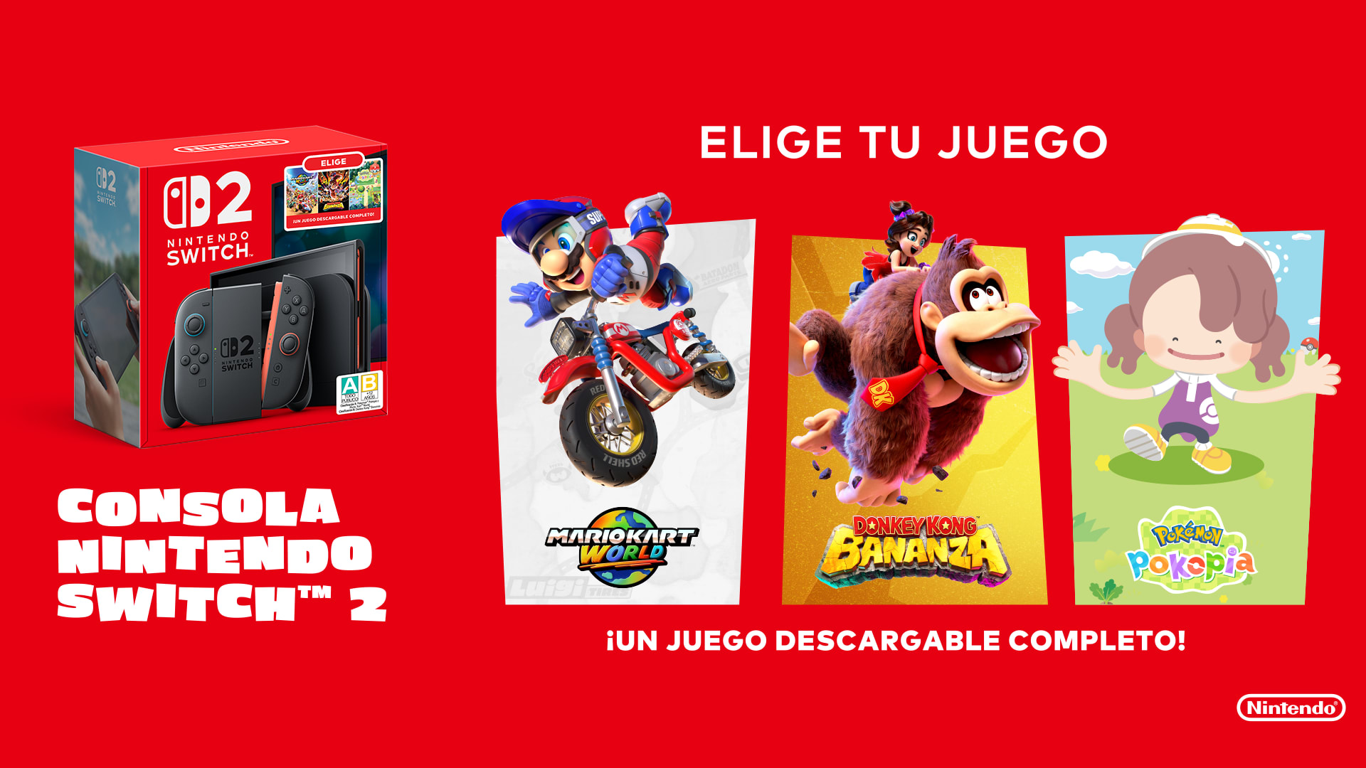 Nintendo Switch 2 — Elige tu juego
