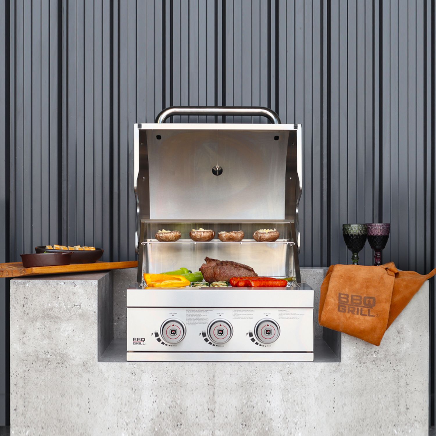BBQ Grill Nebraska BBQ301E empotrada 3Q