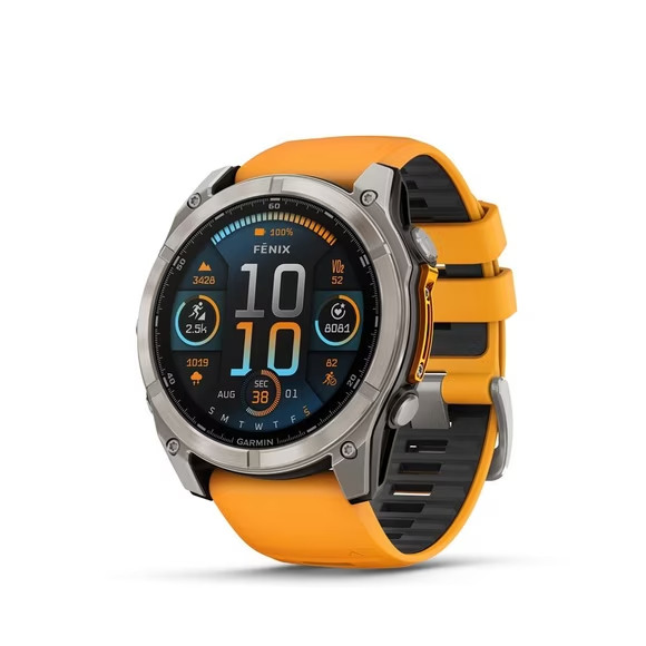 Fenix 8 51mm Solar Sapphire Titanium with yellowgraphite - Amarillo