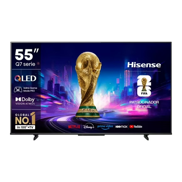Smart Tv 55" QLED 4K UHD GOOGLE TV Gamer 144HZ 55Q7QG