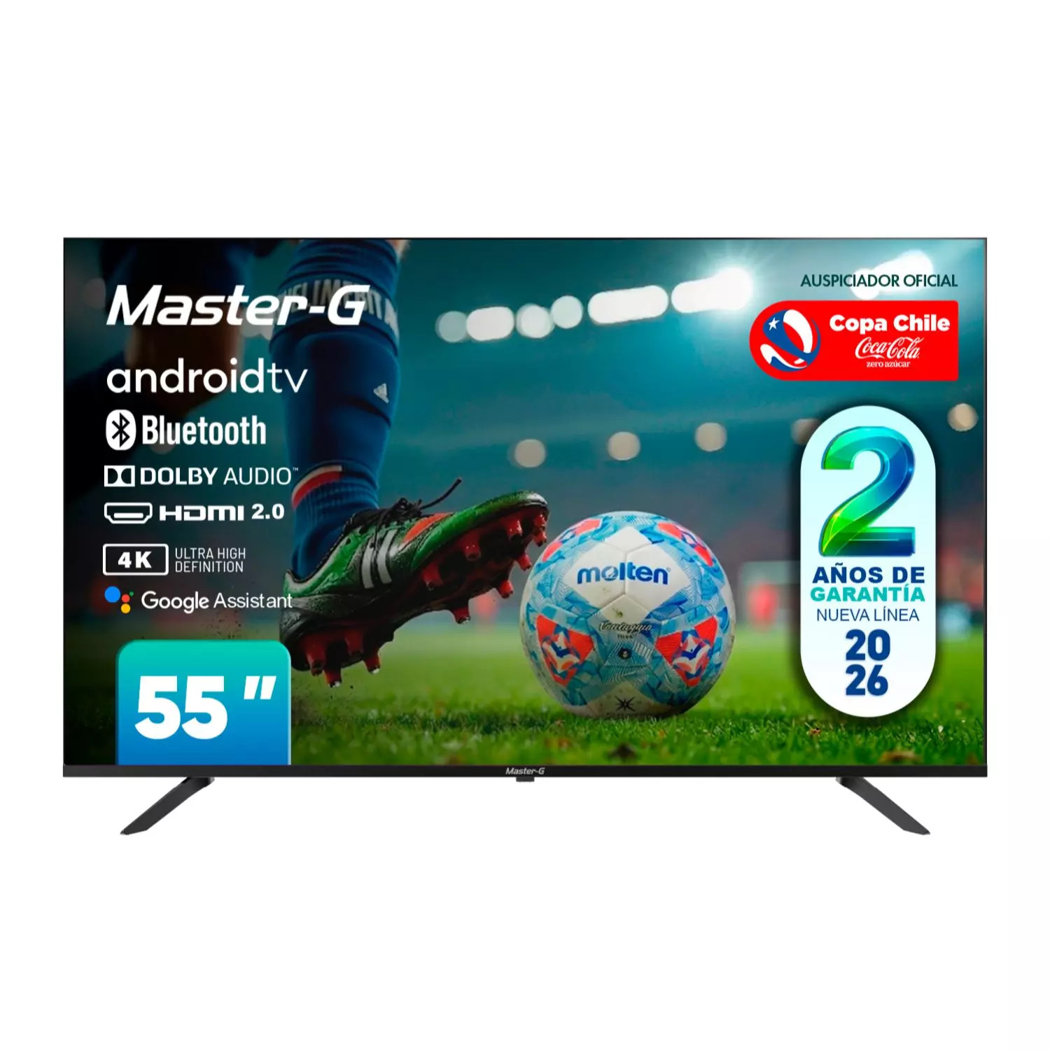 Smart TV Led 55" Android 4K Bluetooth MGAE55F Master-G