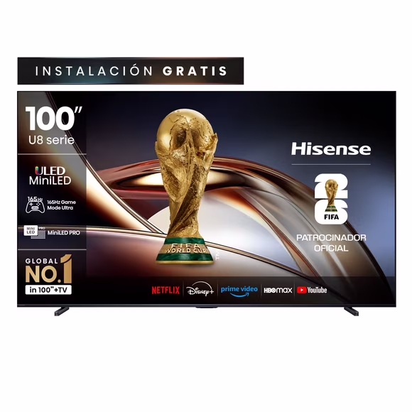Televisor 100" Mini Led 4K UHD 100U8QG Smart TV Hisense