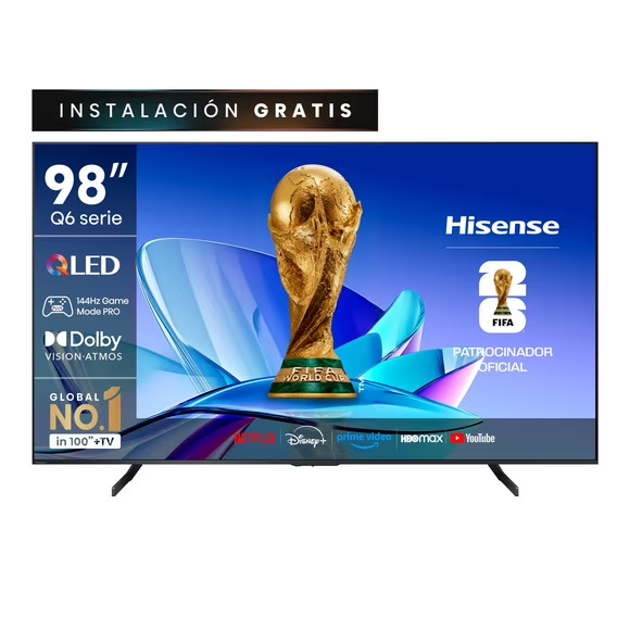 Hisense QLED Smart TV 98'' 4K UHD 98Q6QG