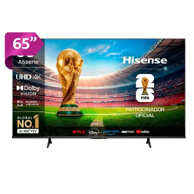 SMART TV HISENSE LED 4K UHD 65" 65A6NV